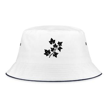 Ivy branch - Bucket Hat - white/navy - Front