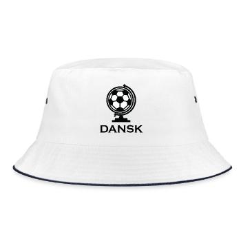 Denmark Dansk Fussball - Bucket Hat - Weiß/Navy - Vorne