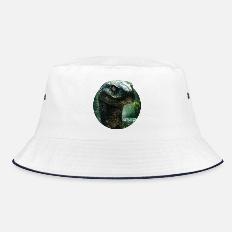 Snake Design Bucket Hat