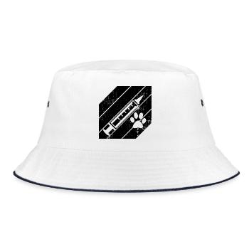 Syringe - Bucket Hat - white/navy - Front