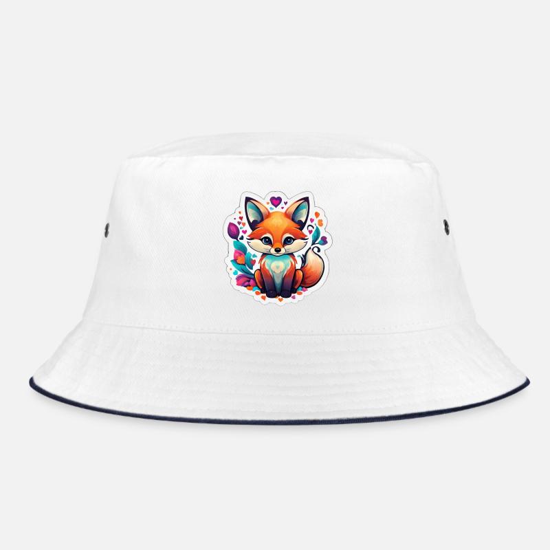 Buntes Feen-Fuchsherz Bucket Hat