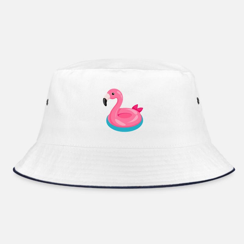 Flamingo Pool Float Bucket Hat
