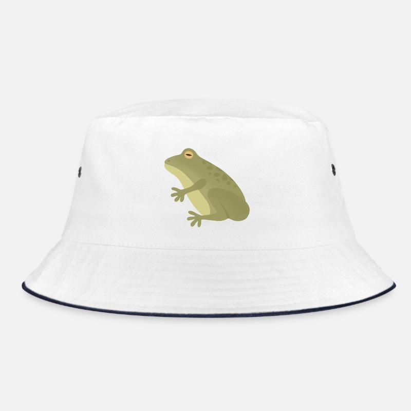 Silhouette de grenouille émeraude sur tons terreux Bob