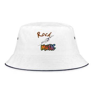Musique rock - Bob - blanc/marine - Devant