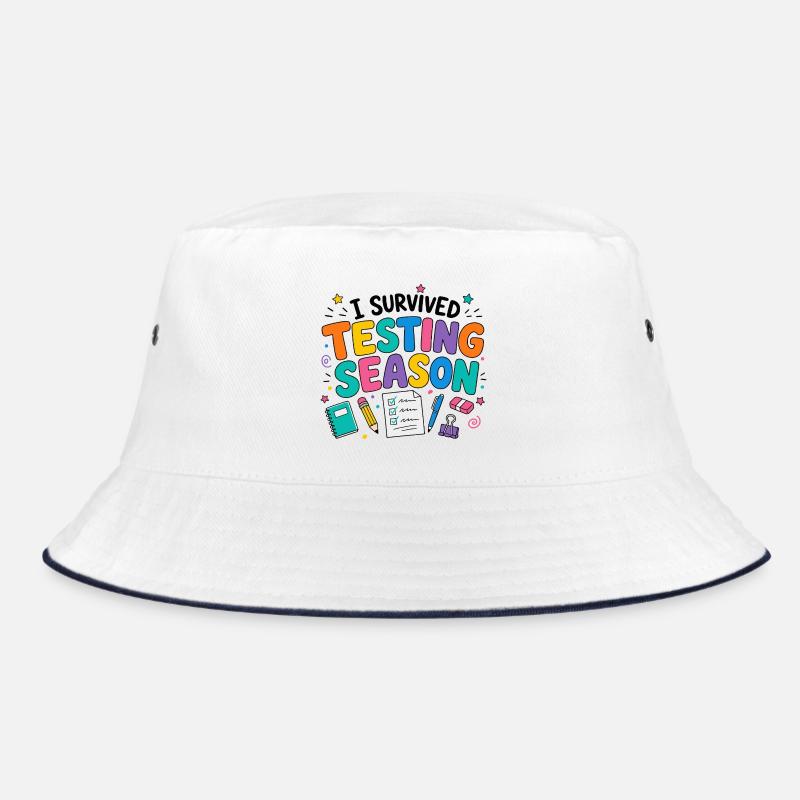 I survived the exam phase School Humor Bucket Hat