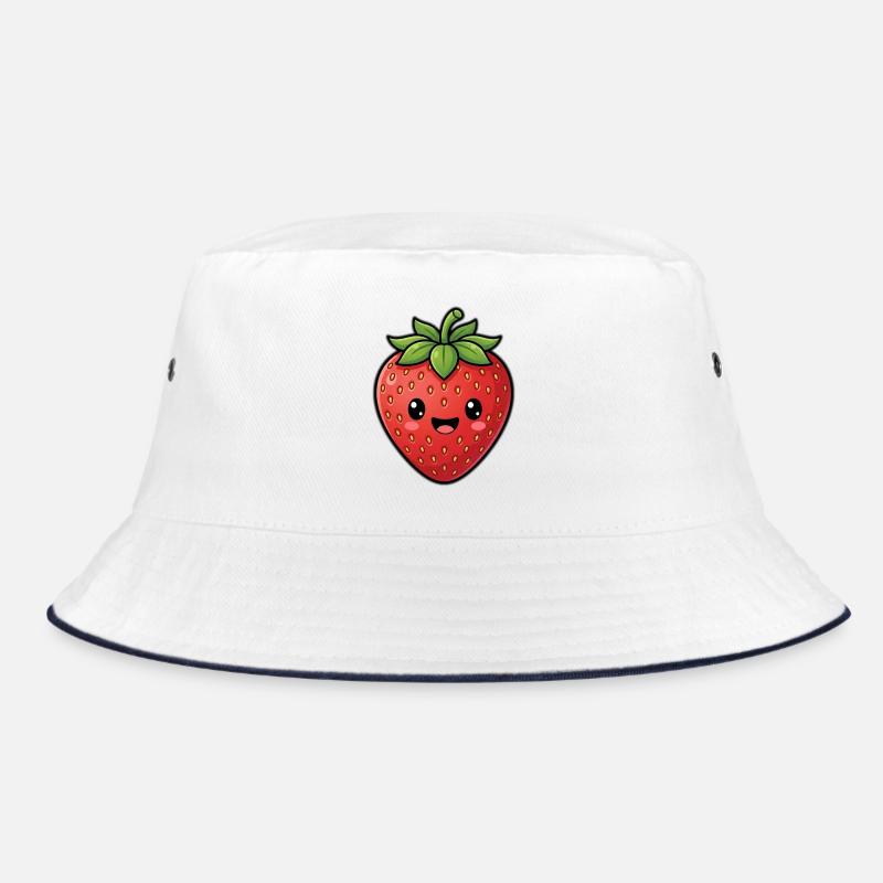 Cute Strawberry - Summer Fruit Kawaii Cute Bucket Hat