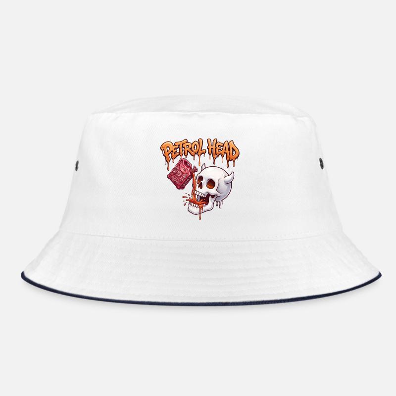 Petrol Head Skull Bucket Hat