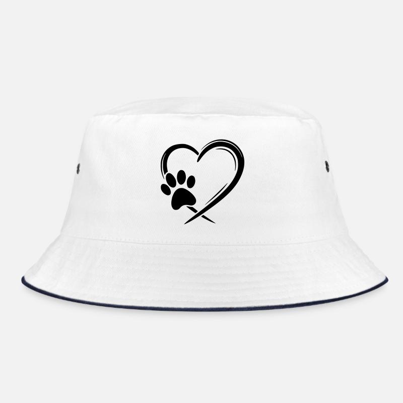 Pfote Herz Bucket Hat