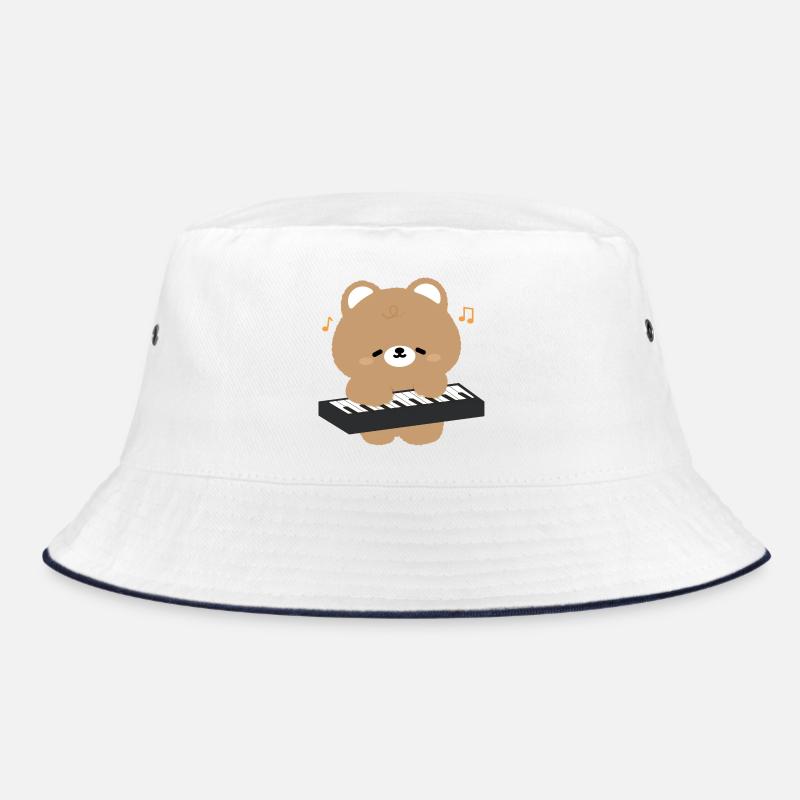 Bear Pianist Serenade Bucket Hat