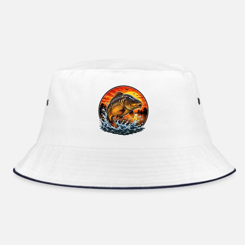 Sunset Mirror Carp Jump Bucket Hat