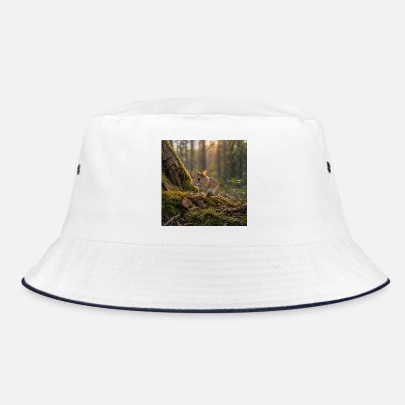 Waldmaus / Maus in der Abendsonne Bucket Hat
