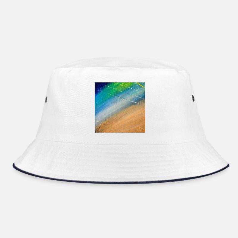 Flux de couleur et lignes dorées - Bob - blanc/marine