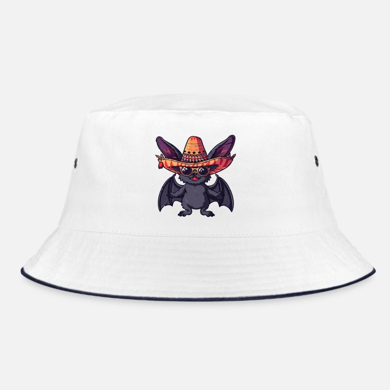 Bat Funny Sombrero Bucket Hat