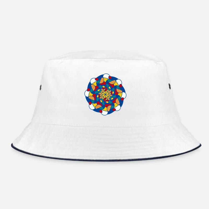 Helles Kaleidoskop-Mandala Bucket Hat