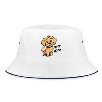 Cozy the dog - Ouaf - Ouaf - Bob - blanc/marine - Devant