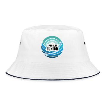 Spengler Junior Nachfolger Sohn Kind Junge - Bucket Hat - Weiß/Navy - Vorne