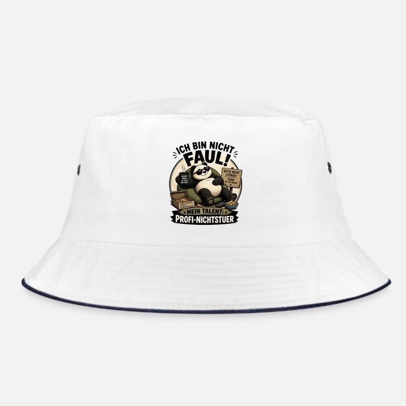 Fauler Panda Profi Nichtstuer Bucket Hat