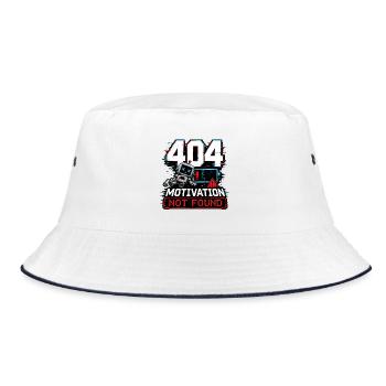404 Robot de motivation non trouvée - Bob - blanc/marine - Devant
