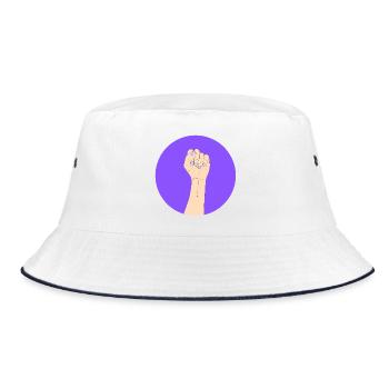 Autonomisation en violet - Bob - blanc/marine - Devant