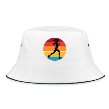 Idée de cadeau pour la course à pied pour un amateur de course - Bob - blanc/marine - Devant