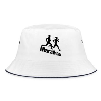 Duo de course – Marathon par équipes - Bob - blanc/marine - Devant