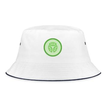 Cucumber Slice - Bucket Hat - white/navy - Front