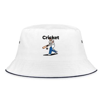 Cricket - Bucket Hat - Weiß/Navy - Vorne