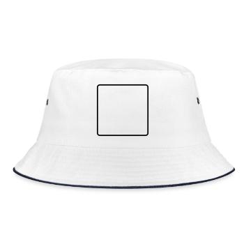 Frame Empty - Bucket Hat - white/navy - Front
