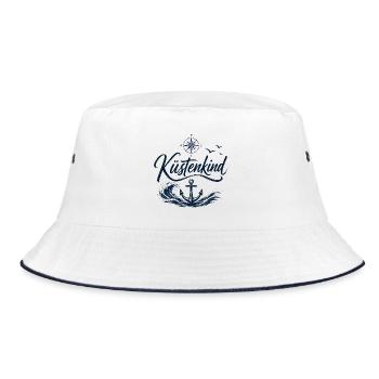 Enfant côtier | Accessoires et T-shirts Maritimes - Bob - blanc/marine - Devant