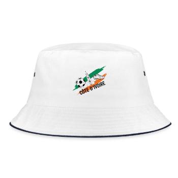 Côte d'Ivoire Football Maillot Ivory Coast Soccer - Bob - blanc/marine - Devant