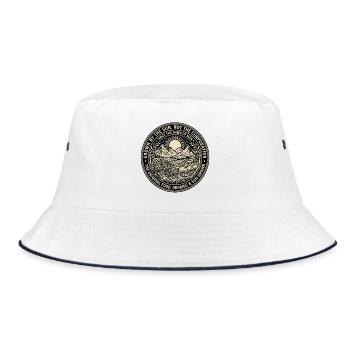 Food Grown By The Sun - Bucket Hat - white/navy - Front