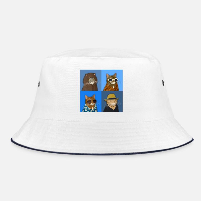 Getigerte Katzensorte Bucket Hat