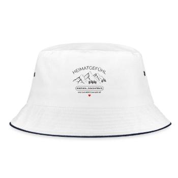 Heinatliebe  - Südtirol  - Dolomiten  - Bucket Hat - Weiß/Navy - Vorne