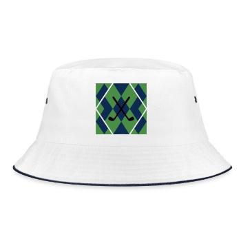 Clubs de golf Modèle Argyle Clubs de golf masculins - Bob - blanc/marine - Devant