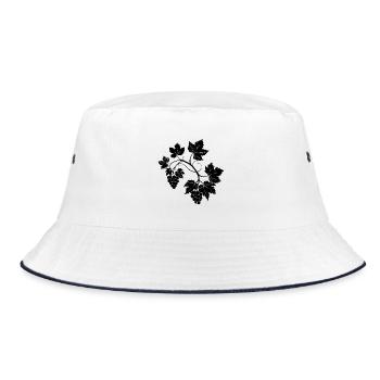 Grapevine Branch - Bucket Hat - white/navy - Front