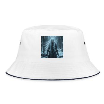 Lady of Winter – Slavic Marzanna Dark Fantasy - Bucket Hat - white/navy - Front