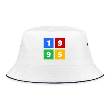 1995 - Bucket Hat - white/navy - Front