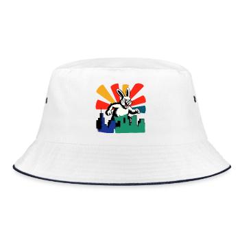 Evil Bunny Rampage - Bucket Hat - white/navy - Front