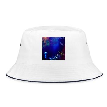 Astronauta sottomarino Neon - Bucket Hat - white/navy - Front