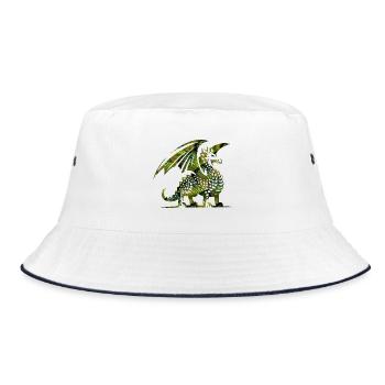 Green Dragon - Bucket Hat - white/navy - Front