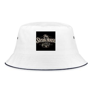 The SteakHouse Logo - Bucket Hat - white/navy - Front