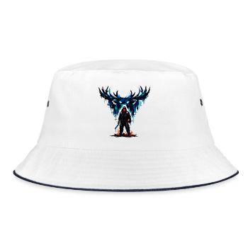 Blue Wing Guardians - Bucket Hat - white/navy - Front