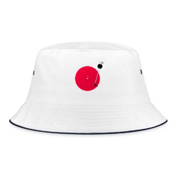 Platine minimaliste du drapeau japonais - Bob - blanc/marine - Devant
