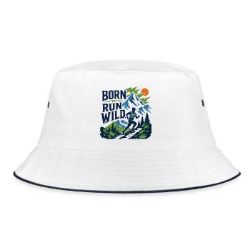 Course en sentier - Born to Run Wild - Bob - blanc/marine - Devant