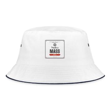 Noch a Maß – Bayrischer Bierspruch - Bucket Hat - Weiß/Navy - Vorne