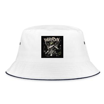 Paradox Angel in Neon Grunge - Bucket Hat - white/navy - Front