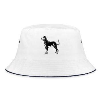 Black and Tan Coonhound - Bob - blanc/marine - Devant