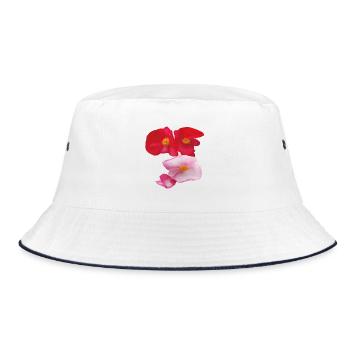 Red_-_Pink_Wax_Begonia_Summer_Garden_Flowers - Bob - blanc/marine - Devant