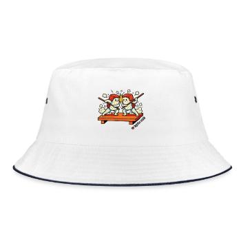 Bojutsu Sushi Duel - Bucket Hat - white/navy - Front