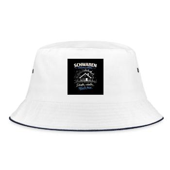 Schwaben Engineering Hausbau - Bucket Hat - Weiß/Navy - Vorne